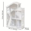 product-fancy-1da0c77b-edf3-4c00-bb31-5684c5aaca04 3-Tier Freestanding Wooden Storage Shelf Bookshef, Multi-Purpose Organizer for Kitchen, Living Room, Home Decor, White Space-Saving Standing Book Shelf, Bookcase Dollhouse Perfect Display Storage, Kids Playhouse