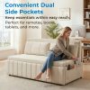 product-fancy-1dbd771b-fcd6-453a-8d42-70cf3024b370 3in 1 Convertible Queen Sofa Bed, Pull Out Sleeper Couch, Armless Loveseat for Small Spaces