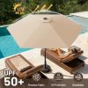 product-fancy-1e60fbc5-de71-4437-9c93-c2068c9fdece 9FT Outdoor Patio Umbrella, Market Table Umbrella with Crank & 6 Sturdy Ribs, UV Protection Windproof, Pool Umbrella Perfect for Deck, Backyard, Lawn And Garden