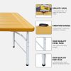 product-fancy-1e86c47d-8c73-438e-b868-7544d94d07a5 4FT Yellow Folding Table, Portable Table with Handle, Sturdy Steel Legs for Heavy-Duty Use, Ideal for Parties, Dining, Weddings, Events, Picnics, Indoor And Outdoor Activities, Camping