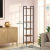 product-fancy-1e8f7611-fa42-4a4e-b47a-4e23595d53ef Industrial 6-Tier Heavy-Duty Steel Bookcase Shelf - Tall Narrow Vertical Storage Unit with Adjustable Shelves, Freestanding Space-Saving Bookshelf Suitable for Home Office,, Bedroom - Assembly, Modern Industrial