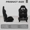 product-fancy-1e9c9efa-66f8-4f7b-bdbd-df7aa04a40da Minneer Adjustable Racing Simulator Cockpit Black Seat Dual Lock Dual Lane Adjustable PVC