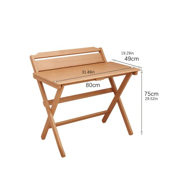 product-fancy-1e9d62c5-f297-48a5-b048-92cb4f3af888 Foldable Solid Wood Computer Desk Suitable for Home, Small Space Desk with Bedside Writing Table, Foldable Study Desk for Dorm, Apartment, Bedside Writing Table, Wood, Compact Foldable Furniture for & Students