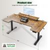 product-fancy-1efae6b5-07db-4995-9edb-4ece5d4d9332 71×36 Standing Desk Electric Adjustable Height Desks, Home Office Desks With Cable Management, Monitor Stand, 2 Hooks, 5 Power Outlets, 3 Memory Adjustable Height Computer Desk