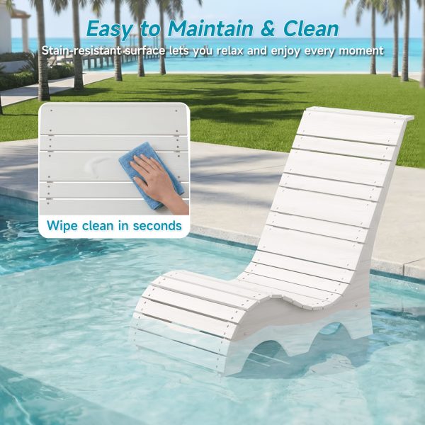 product-fancy-1f141179-7549-49f4-b00e-7012c4f8dd08 HDPS Pool Lounge Chairs Outdoor Set Of 2, All Weather Chaise Chairs Up to 7 Inches Of Water, Lounge Chair Outdoor, Fade-Resistant Pool Lounger for Deck, Beach, Yard