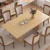product-fancy-1f45ac20-a3a7-46d2-bcd5-6187a0185357 78" Rectangular Dining Table for 6-8 People, Large Modern Kitchen Table with Grooved Wood-Strip Base, Suitabel for Home, Dining Room, Living Room, Farmhouse, Family Gathering.