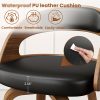 product-fancy-1f69d029-b1f7-4e4b-9002-070ed89f195a 3/4pcs Bar Stool Set: Luxurious Faux Leather, Swivel And Armless Kitchen Counter Stools with Thickened Cushion And Back Support, Designed for Kitchen Islands And Bar Counters
