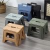 product-fancy-1f6bc595-cfc6-4380-8651-1051db10ecc6 Heavy-Duty Thickened Portable Folding Stool with Handle - 1 Pack Square Plastic Collapsible Stool for Indoor, Gatherings, Picnic, Fishing | Durable PP, Adult-Supporting up to 330lbs, No Electricity or Batteries Needed