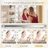 product-fancy-1fc75f28-8831-44e6-8fdb-1a1e09843f84 Vanity Desk with Lights, Makeup Vanity with Power Strip, Dressing Table Set with 5 Large Drawers, Vanity Mirror 3 Lighting Color Adjustable