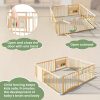 product-fancy-20c26206-de48-4d06-a504-8283342fc5e5 SLSY Foldable Wooden Baby Playpen Activity Center, Adjustable Size & Shape Portable Large Play Yard for Babies And Toddlers, Baby Fence Play Area Wood Gate 63"x63"x24"