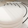product-fancy-21b83523-f3d4-4925-834d-94e68b748e38 30 Inch Round Ottoman Coffee Table with Storage & Sherpa Top - Large Multi-Functional Modern Footrest Suitable for Couch, Cream White Frame/Plywood Base Furniture for Living Room, Space-Saving Tray Table for Small Spaces