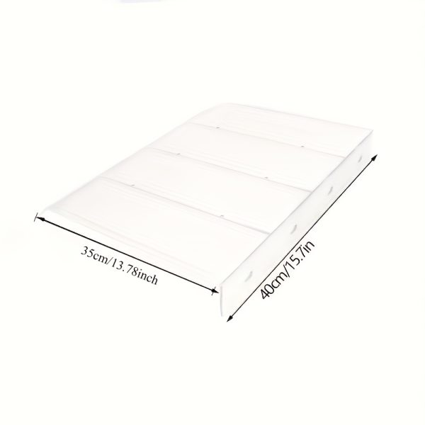 product-fancy-227a70f5-348e-4559-b92f-88adeefc5d4b 1x Durable Transparent Plastic Front Door Canopy- Transparent, Waterproof Roof Window Sunshade Cover, Outdoor Balcony and Entrance Invisible Snow and Rain Protection, Easy to Install