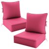 product-fancy-22b15356-d61b-4dca-abe5-09d09749bf5a Outdoor Cushion Set of 1pc/2pcs/4pcs/6pcs - Thick 35D High-Density Foam Cushions Measuring 24*24*6.5 Inches, Featuring Quick Rebound, High Durability, And Easy Cleaning, Suitable for Outdoor Furniture Like Sofas And Patio Chairs