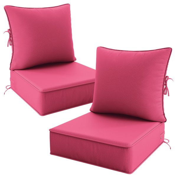 product-fancy-22b15356-d61b-4dca-abe5-09d09749bf5a Outdoor Cushion Set of 1pc/2pcs/4pcs/6pcs - Thick 35D High-Density Foam Cushions Measuring 24*24*6.5 Inches, Featuring Quick Rebound, High Durability, And Easy Cleaning, Suitable for Outdoor Furniture Like Sofas And Patio Chairs