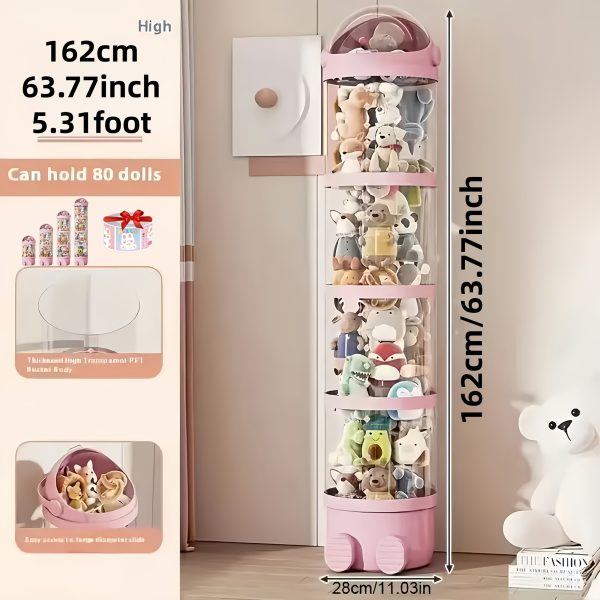 product-fancy-22b34d39-0dff-4812-b38d-a86781f8ee9a Four-Layer Transparent Large-Capacity Plastic Storage Bucket, Plush Zoo Animal House, High-Profile Transparent Storage Bucket, Keeps Animal Tidy, Suitable for Dollhouse Bedroom And Living Room Decor, Perfect Gift for Mother's Day