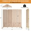 Bonnlo & MDF Freestanding Pegboard Room Divider - Folding Privacy Screen with Wood Panel Partition, Lightweight Space Separator Suitable for, Office, Events, Retail Display