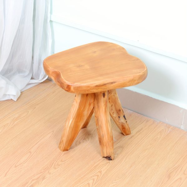 product-fancy-23f897c7-368b-4a90-bed1-51b7e58605d5 Courtyard Footstool, Handcrafted Live Edge Wood Stool | One-of-a-Kind Natural Tree Slab for Use As Plant Stand, Patio, Garden & Cozy Reading Nook