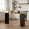 product-fancy-240e8c8b-484c-4c75-9dc9-b1f96c22daad 55.12-Inch Home Bar Table with Spacious Top, Modern Freestanding Mini Bar Unit for Living Room, Kitchen, Basement & Balcony, Brown & Black
