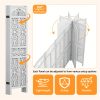 product-fancy-24a4672f-aea8-4cd0-97ad-006651011505 Handmade 4 or 6 Panel Floral Carved Wood Room Divider Screen - Freestanding Folding Privacy Partition with Burning Walnut & White Finish, Ornate Lattice Design, Lightweight Portable for Home Office Hotel Decor, Space-Saving Decorative Partition