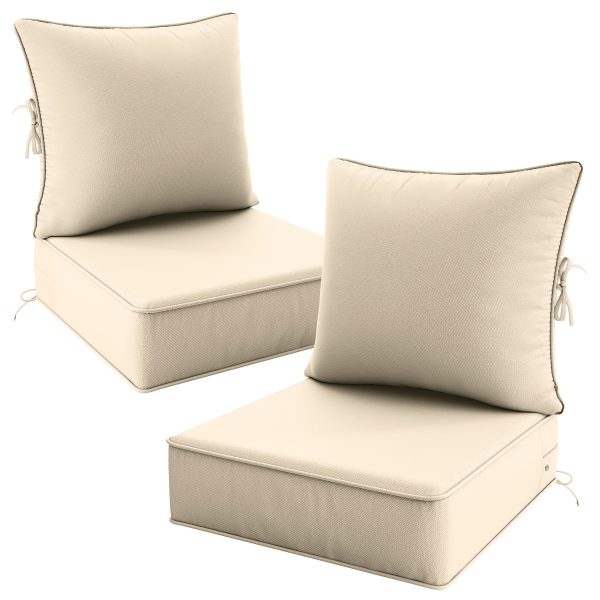 product-fancy-24b263ca-4308-4312-973c-cb535c77df79 Outdoor Cushion Set of 1pc/2pcs/4pcs/6pcs - Thick 35D High-Density Foam Cushions Measuring 24*24*6.5 Inches, Featuring Quick Rebound, High Durability, And Easy Cleaning, Suitable for Outdoor Furniture Like Sofas And Patio Chairs