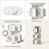 product-fancy-2504011a-a502-406f-8aaf-d6f75083b4db 3/4/5 Tier Rotating Bookshelf, 360° Spinning Bookcase for Small Spaces, Vertical Corner Storage Organizer Display Rack for Bedroom Living Room, White