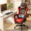 product-fancy-257c148e-ab32-42db-928f-bcac3c41dfc6 Gaming Chair with Massage Lumbar Support Ergonomic Computer Chair for Adults with Footrest and Lumbar Support with 360° Swivel Seat PU Leather Office Chair, Crafted From Durable Faux Leather, Best Gift for Father and Boyfriend