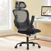product-fancy-2599fb58-1a59-485e-9865-1b15ec06a144 Ergonomic Office Desk Computer Chair - High Back Comfy Swivel - Home Gaming Mesh Chairs With Wheels - 144° Tilt For Study - Adjustable Headrest - Comfortable Lumbar Support - Flip-up Arms