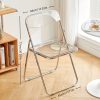 product-fancy-25ce3b89-e881-48a9-abdc-82f8deb8b29e Easy Photography Clothing Store Stool, No Cushion Design, Transparent Acrylic Folding Chair, Suitable for Restaurants, Offices, Reception Areas, Etc., Modern Minimalist Style Living Room Chair