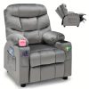 product-fancy-25ce4ce0-3e57-4014-83a3-799248a4d8df Girls' Pink Velvet Recliner Chair with Cup Holder & Storage Pocket - Heavy-Duty 300lb Capacity, Ergonomic Backrest & Armrests, Manual Recliner with Safety Belt - Modern Soft Cushioned Lounge Chair for Kids & Teens, Easy Assembly, Ideal for Bedroom, Living Room, Home Theater - Durable Wood Frame & Fabric, Ideal Gift for Girls 3-12 Years (Pink, Purple, Black, White, Grey Available), Lounge Chair for Teens, Comfortable Sitting, Playroom Seating, Stylish Recliner, Highcapacity Recliner, '