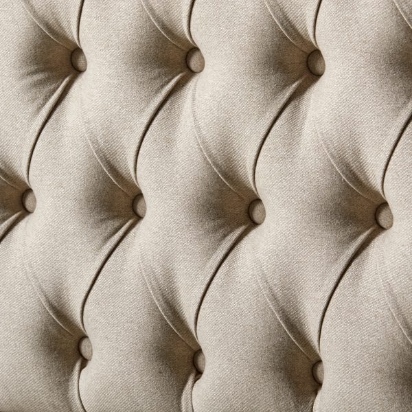 A Sturdy Wooden Bed Frame, Featuring a Stylish Platform Design with a Sophisticated 52.5" Upholstered Tufted Headboard, Merging Strength with Elegance