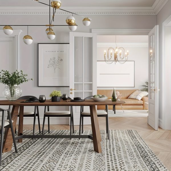 product-fancy-26f4bc55-7f4e-4870-a6fb-5f20a92b4f2f 70.86" Oval Dining Table Suitable for 6 to 8 People, Featuring Robust Tapered Legs, Ideal for The Living Room