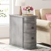 product-fancy-2715ec33-13c2-4a08-b3d2-f817d1cd9565 Compact 2-Drawer Wood End Table - Fully Assembled, Sturdy Finished Back Design with Spacious Storage, Ideal for Small Spaces And Chairside Use with Mid-Century Modern Style And Durable Hardwood Material