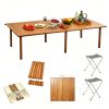 product-fancy-274f357a-c7eb-434d-a7ca-8dd052b680bf 1pc Foldable Low Picnic Table, 60-inch Portable And Lightweight Camping Table, Foldable Camping Table with Tablecloth, Suitable for Parties, Patios, Gardens, Barbecues, Backyards, Christmas (natural Wood Color)