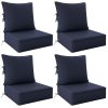 product-fancy-2763a1d7-cbd9-4e97-ae47-410ee57a9c81 Outdoor Cushion Set of 1pc/2pcs/4pcs/6pcs - Thick 35D High-Density Foam Cushions Measuring 24*24*6.5 Inches, Featuring Quick Rebound, High Durability, And Easy Cleaning, Suitable for Outdoor Furniture Like Sofas And Patio Chairs