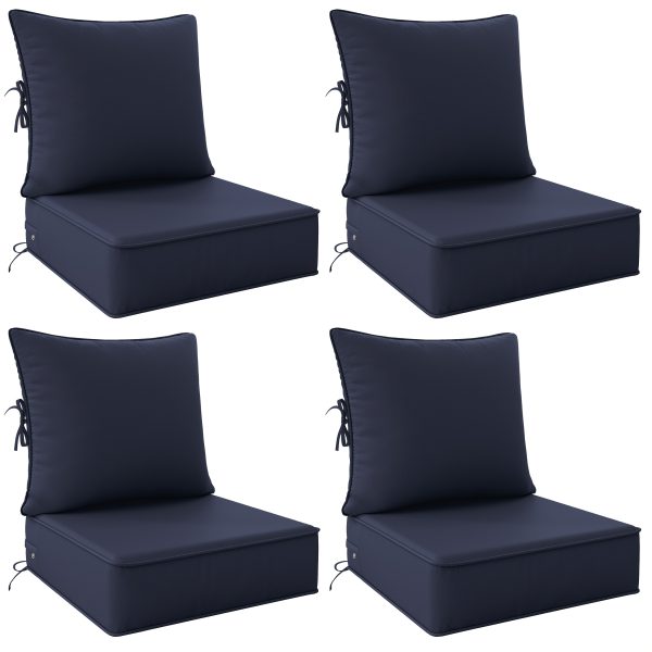 product-fancy-2763a1d7-cbd9-4e97-ae47-410ee57a9c81 Outdoor Cushion Set of 1pc/2pcs/4pcs/6pcs - Thick 35D High-Density Foam Cushions Measuring 24*24*6.5 Inches, Featuring Quick Rebound, High Durability, And Easy Cleaning, Suitable for Outdoor Furniture Like Sofas And Patio Chairs