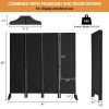 Bonnlo & MDF Freestanding Pegboard Room Divider - Folding Privacy Screen with Wood Panel Partition, Lightweight Space Separator Suitable for, Office, Events, Retail Display