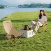 product-fancy-27ace9a8-2cd3-49c4-b7e7-41f2b1295e44 2 High-backed Moon Chairs Come with A Storage Bag for Easy Folding And Storage - Durable Iron Alloy, Suitable for Courtyards, Outdoor Leisure, Camping And Fishing Beach Chairs