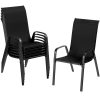 product-fancy-2814d379-18a8-4b59-84ec-3b70102ac2cd 8/6pcs Patio Chairs, All Weather Textilene Fabric & Metal Frame, W/Armrests, Strenthened Iron Spacers, 330 LBS, Outdoor Chairs Set For Backyard, Poolside, Garden
