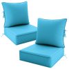 product-fancy-28214bfa-f183-4f68-8305-64e25ed3fe22 Outdoor Cushion Set of 1pc/2pcs/4pcs/6pcs - Thick 35D High-Density Foam Cushions Measuring 24*24*6.5 Inches, Featuring Quick Rebound, High Durability, And Easy Cleaning, Suitable for Outdoor Furniture Like Sofas And Patio Chairs
