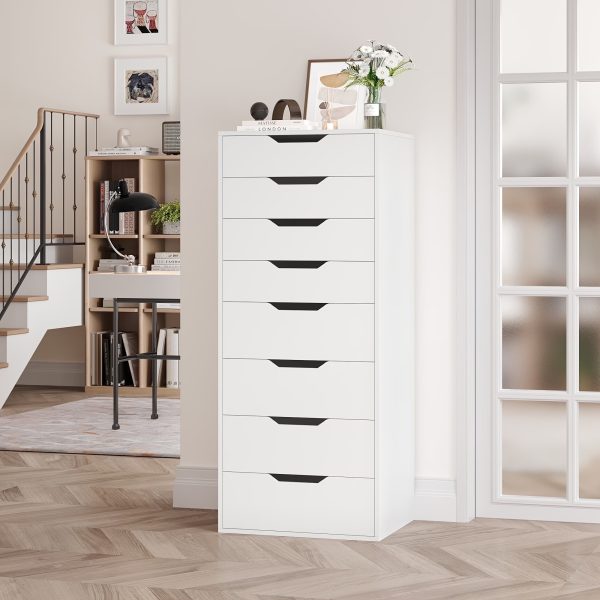 product-fancy-2881fa64-d202-433d-a118-c14c6849d253 8 Drawer File Cabinet | Wood Filing Cabinet Under Desk, Vertical Small Filing Cabinet Fits Letter, Legal, A4 Size, Contemporary Hardwood, Floor Mount, Assembled, For Home Office