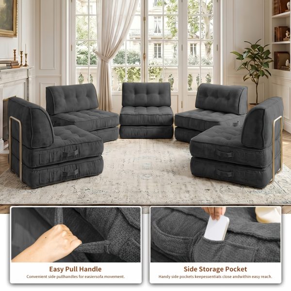 product-fancy-28e87489-525f-45a8-87cf-46309059526d Cloud-Like Chenille Sofa, 300Cm/118.1" Long, 174Cm/68.5" Wide, 84Cm/33" High, 1400Lbs Load Capacity, Ultra Soft & Durable, Pet Friendly, Easy Clean, with Side Storage Pocket & Easy Pull Handle Luxury Lounge Couch for Living Room