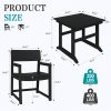 5- And 7pcs Patio Dining Set, Outdoor Table And Chairs, All Weather Furniture with Umbrella Hole for Backyard Garden Deck Lawn Pool