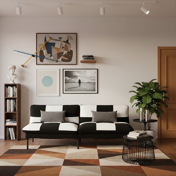 product-fancy-2959dd4d-71ae-42de-bd0e-4d922727d5df 70" Futon Sofa Bed Convertible Sleeper | Velvet Upholstered Modern Split-Back Sofa with 5 Adjustable Positions, Metal Frame & Tapered Legs, Space-Saving for Home/Office/Guest Room, Easy Conversion