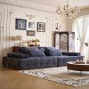 product-fancy-29ab4861-42ed-4132-bb0c-57af4559cab6 L Couch Sofa Sectional for Sofa Living Room Convertible Couch Bed with Deep Seats Lounge Chairs, Corduroy, Boneless Sectional Couches, Living Room/Bedroom - Modular Living Room Furniture Set Ideal Multifunctional Couch - No Assembly Required (Black