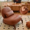 product-fancy-29bea079-5367-40b4-84d3-c89e683c3ded Cute Accent Chair with Solid Wood Legs, Velvet Living Room Chair with Soft Cushion, Cozy Bedroom Chair, Comfy Armless Reading Chair for Apartment, Waiting Room, Balcony
