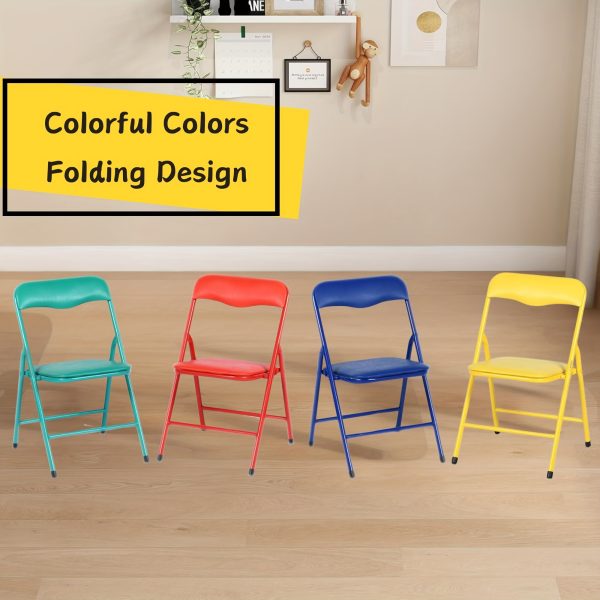 product-fancy-2a2dda9a-cec7-4b1a-8a12-55c9b4711bc3 Colorful Folding Table with 24-Inch Width And 2/4 Sturdy Chairs - Vibrant, Space-Saving Design, Perfect for Family Playtime, Creative Activities, And Learning - Ideal for Fun And Creative Spaces ( 3pcs Or 5pcs)