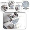 product-fancy-2a7a4cf7-eeaa-4e49-b29a-880f64465de3 Crushed Diamond Silvery Mirror Base Heart Shaped Side Table, Mirror Finish Decorative Table for Bedroom, Entryway, Living Room.Small Mirrored Coffee Table
