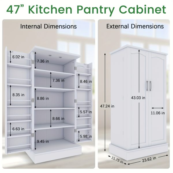 product-fancy-2b71384a-554e-41cd-b9aa-d151930fd3a3 47" Freestanding Storage Cabinet with Adjustable Shelves, Multi-Sport Ball Storage with Large Drawer, Versatile Modern Cabinet for Dining Room, Bathroom, Living Room, Laundry, Sports Equipment Organizer, Basketball, Golf Balls Storage Box
