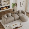 product-fancy-2bfb9af2-e4da-4543-aa72-94a83a04e910 Boneless Cloud Couch Sectional, Modern Curved Back L Shape Modular Sofa with Ottoman Comfy Deep Seat Memory Foam Chenille Luxury Couches for Living Room, No Assembly Required