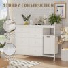 product-fancy-2c4232a7-2e6e-40cb-889d-9bb0f21c8695 Baby Changing Dresser, 8-Drawer Baby Dresser with Changing Table Top, Easy to Assemble, Mobile Utility Cart with Wheels for NurseryDiaper Changing Station, Mobile Dresser for Nursery, White